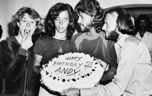 Andy, Robin, Barry and Maurice Gibb at the height of their influence and fame